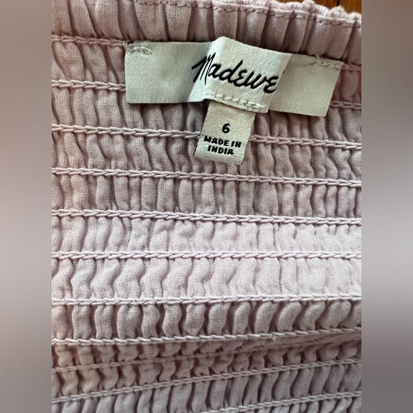 NWOT Madewell Tie-Back Flutter-Sleeve Tiered Midi Dress - Lavender- 6 - Picture 5 of 14